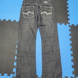 Boys Request Dark Denim Jeans with Embroidered Pockets